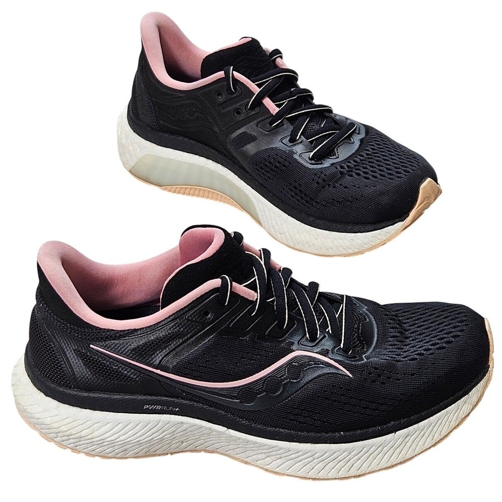 Saucony‎ Triumph 19 Womens Running Shoes Black Pink PWRRUN+ S10677-16 Size 6.5
